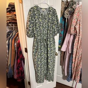 Universal Thread Long Jumpsuit - Green Floral